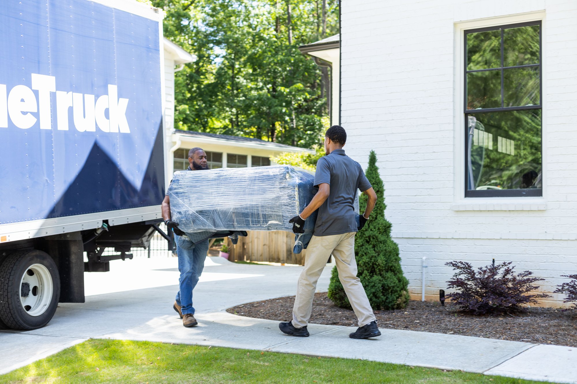 Delivery crew at residence Delivery crew at residence